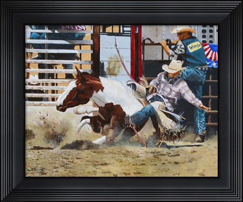 Framed Hard Landing Print