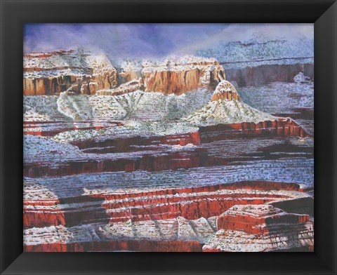 Framed Silence in the Canyon Print