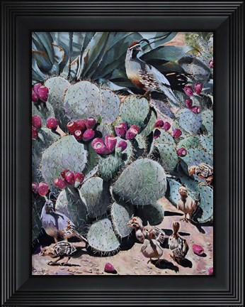 Framed Sitting on Pins and Needles Print