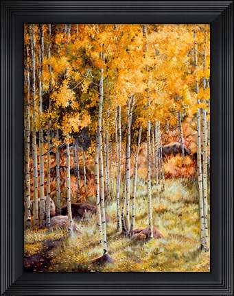 Framed Fall Aspen Print