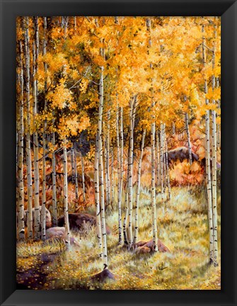 Framed Fall Aspen Print