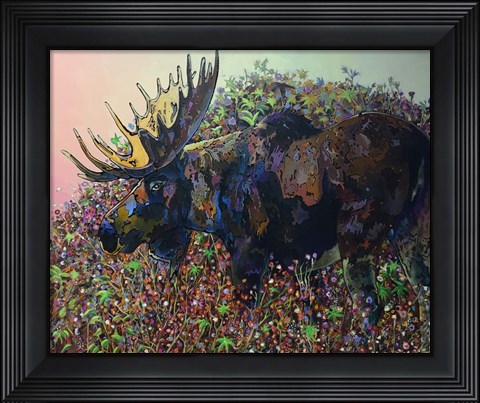 Framed Moose Print