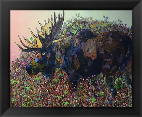 Framed Moose Print