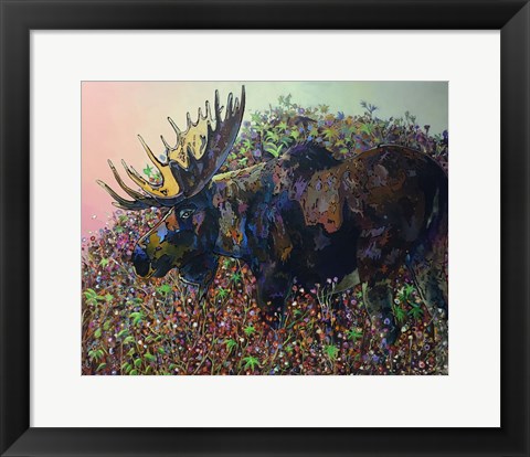 Framed Moose Print