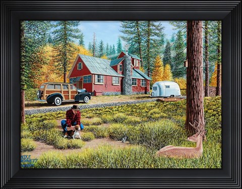 Framed Autumn in the Forest Print