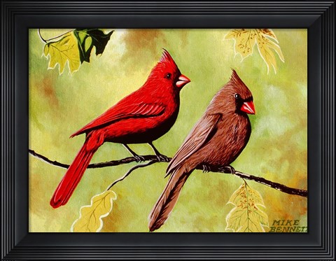 Framed Cardinals Print