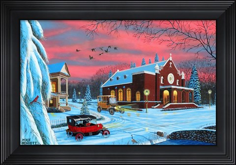 Framed Christmas at St. Bernardines Print