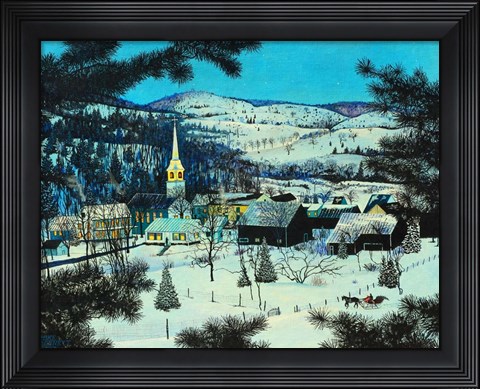 Framed Silent Night - Digital Highlights Print