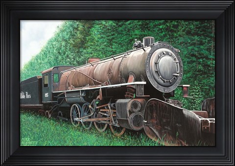 Framed Skagway White Pass Locomotive Print