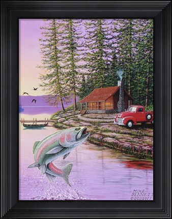 Framed Trout Lake Print