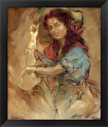 Framed Ranch Girl Print