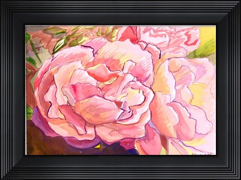 Framed Bright Pink Print