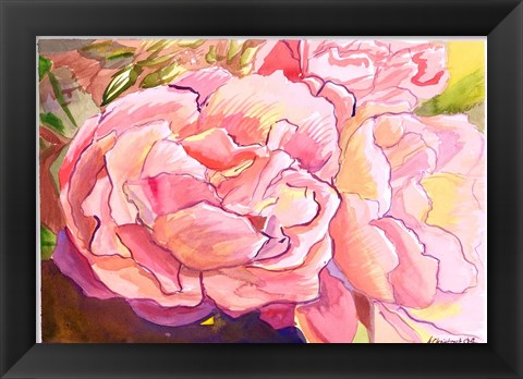 Framed Bright Pink Print