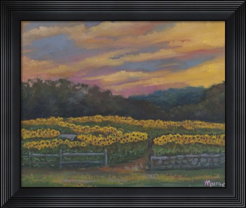 Framed Buttonwoods Sunset Print