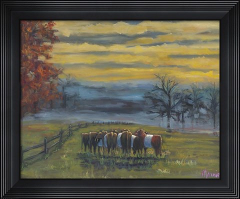 Framed Huddle Fall Print