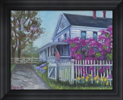 Framed Spring On Maple Street Print