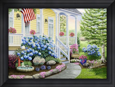 Framed Welcome Friends Print
