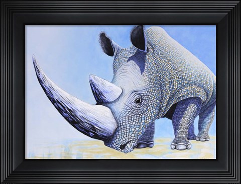 Framed Rhino Print