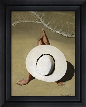 Framed Beach Hat Print