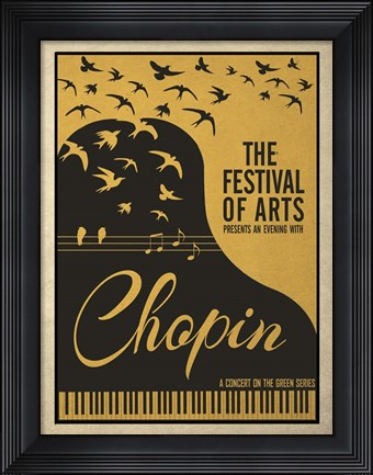 Framed Chopin Print