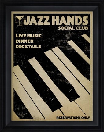 Framed Jazz Hands Print