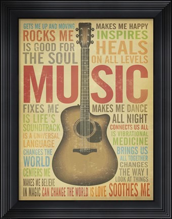 Framed Music Is Print