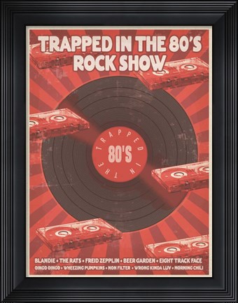 Framed Retro 80&#39;s Print