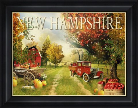 Framed New Hampshire Orchard Print