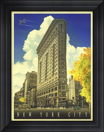 Framed New York Rush Hour Print