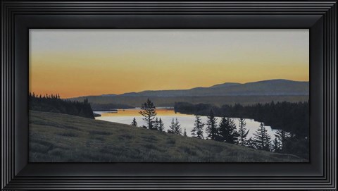 Framed Bow River Dawn Print