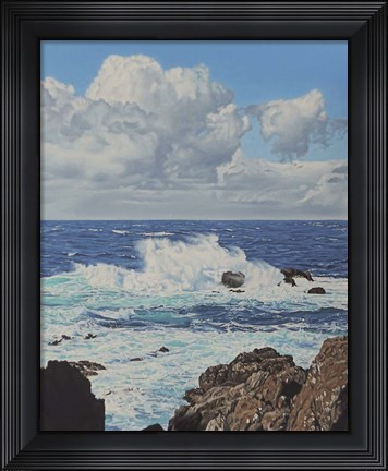 Framed Breaking Waves Print