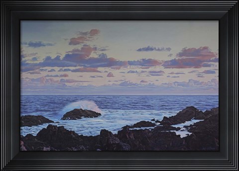 Framed Coastal Evening Print