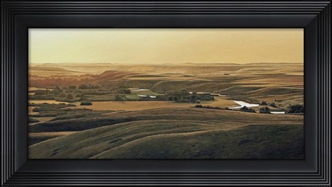 Framed Golden Evening Print