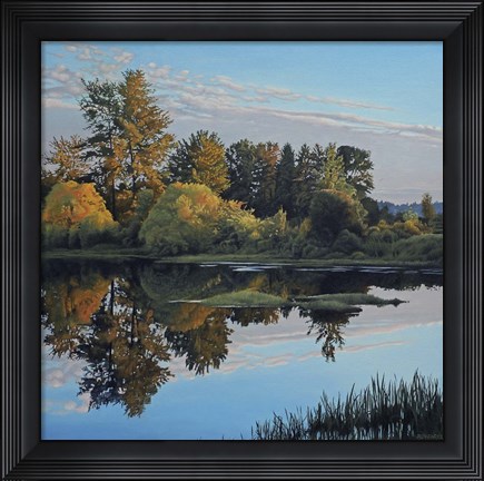 Framed Lagoon Reflections Print