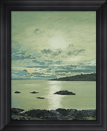 Framed McNeil Bay Evening Print