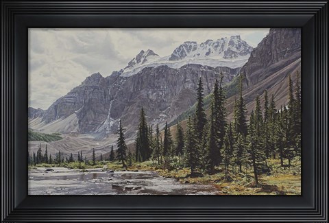 Framed Quadra Mountain Print