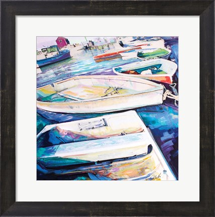Framed Rockport Boats Print