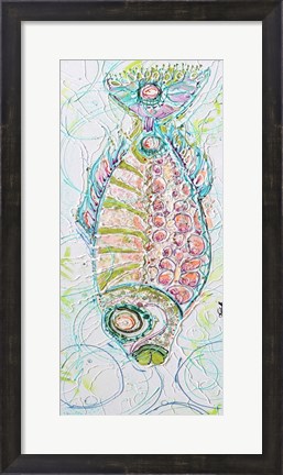 Framed Fish Circle Belly Print
