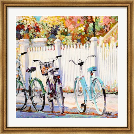 Framed Bikes I Print