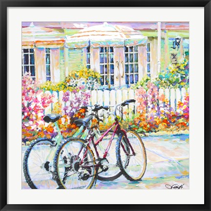 Framed Bikes Three Print