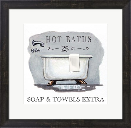 Framed Hot Baths Print