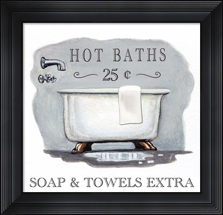 Framed Hot Baths Print