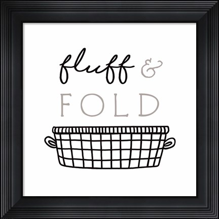 Framed Fluff and Fold Print