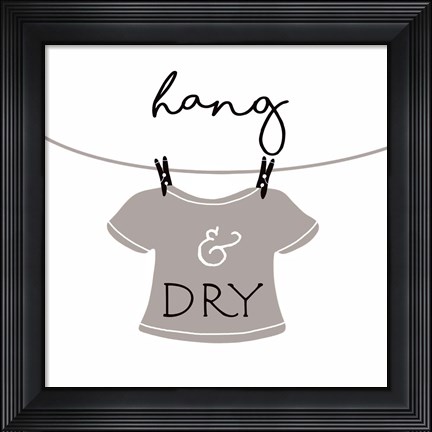 Framed Hang and Dry Print