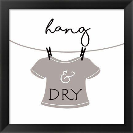 Framed Hang and Dry Print
