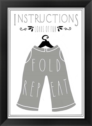 Framed Laundry Pants Print