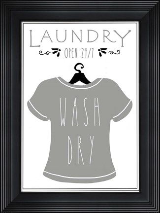 Framed Laundry Shirt Print