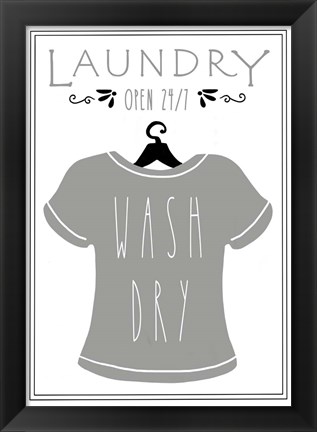 Framed Laundry Shirt Print