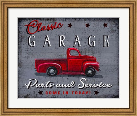Framed Classic Garage Print