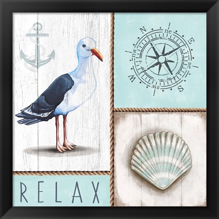 Framed Nautical Relax Print